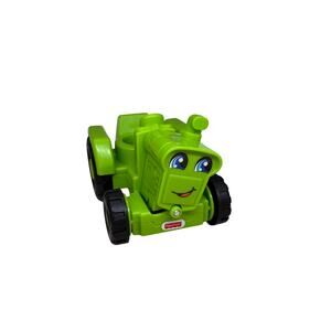 Fisher Price Little People 2016 Green Farm Tractor Helpful Harvester Tilt Engine
